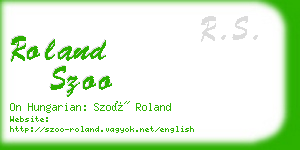 roland szoo business card